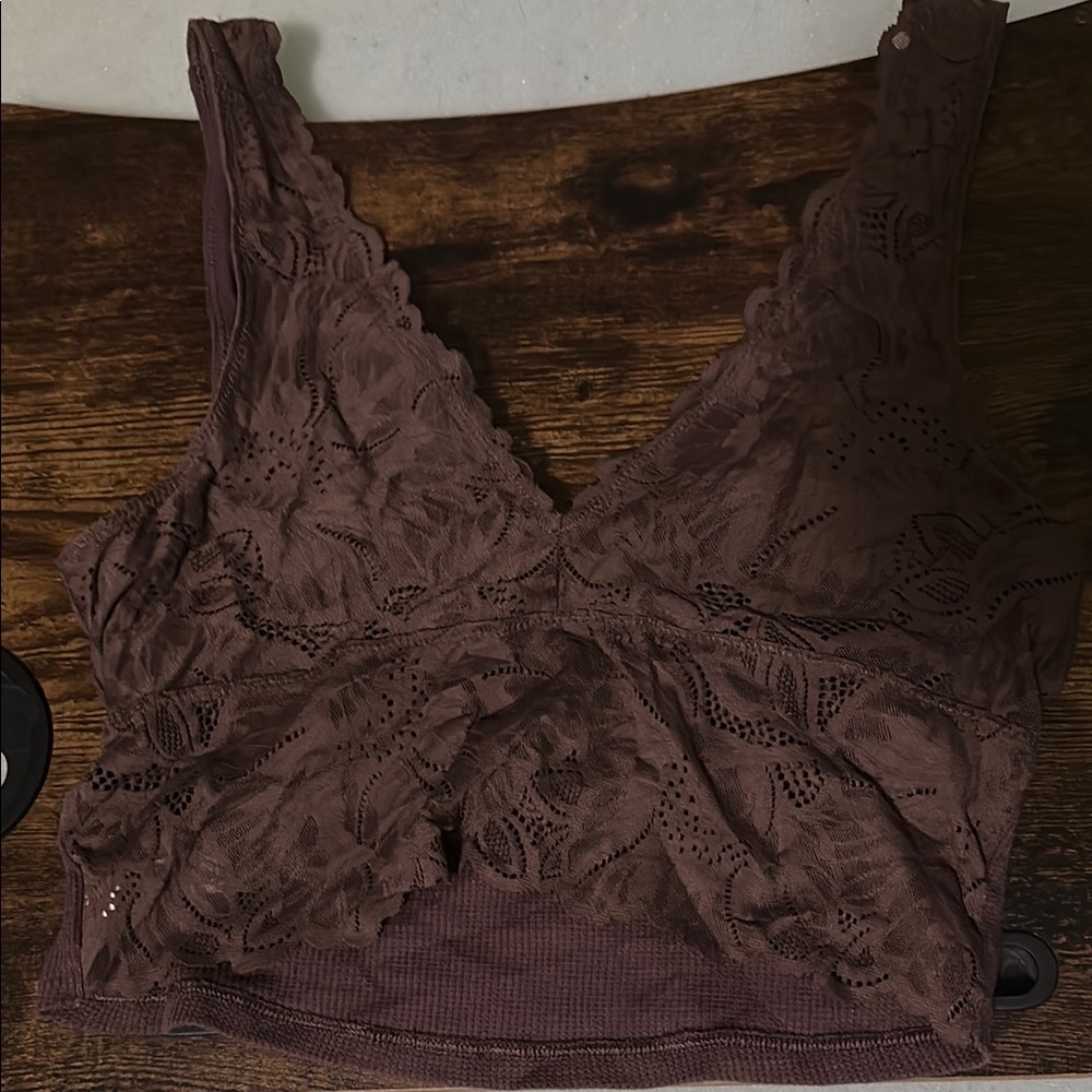 Aerie Brown Lace Bralette